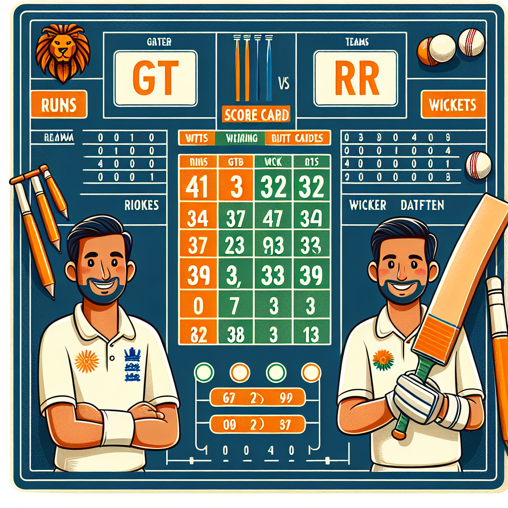 Gt vs rr 2022 scorecard
