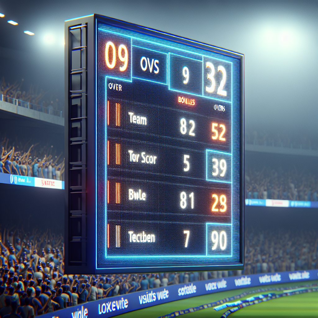 Live cricket score..