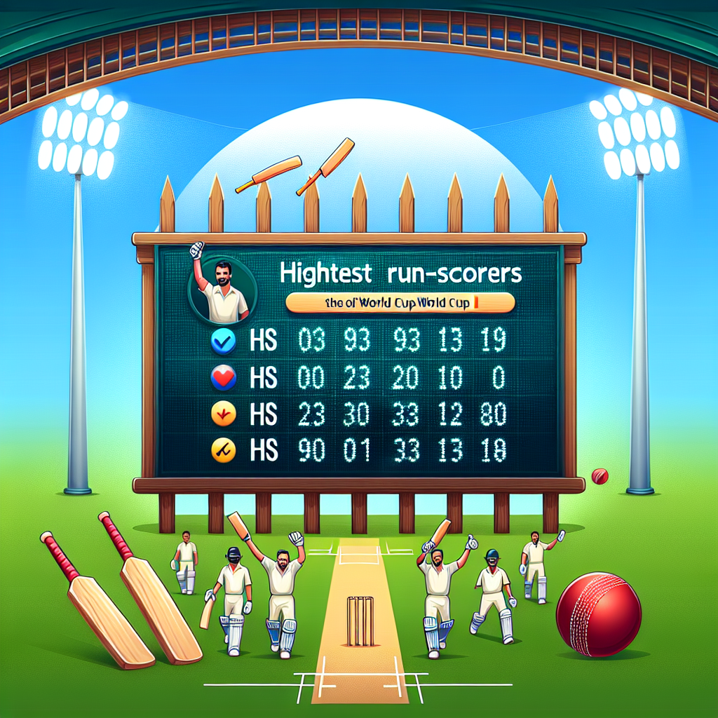 Most runs in world cups
