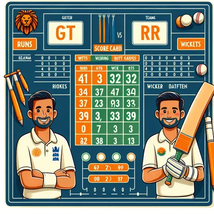 Gt vs rr 2022 scorecard