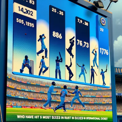Most sixes in international cricket by indian