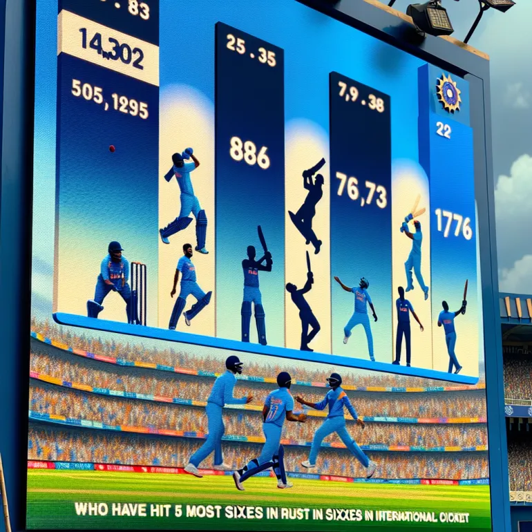 Most sixes in international cricket by indian